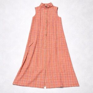Susan Bristol Casuals Plaid Shirt Dress Womens Large Sleeveless